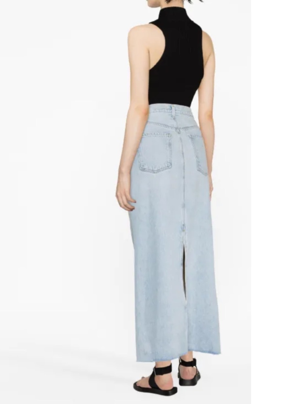 AGOLDE Hilla denim skirt